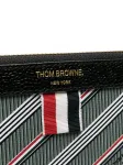Клатч с логотипом THOM BROWNE, серый - фото 4
