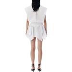 Мини-платье-рубашка с короткими рукавами Alexander Wang, белый - фото 4