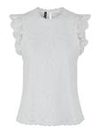 Блуза PIECES PCOLLINE, White - фото
