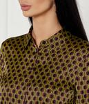 Рубашка женская Hugo Ellana облегающего кроя с принтом, мультиколор - фото 4