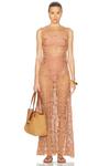 Sleeveless Swing Длинное платье Norma Kamali, Cappuccino - фото