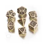Поликомплект Бежевый с черным (7), Celtic 3D Dice - фото