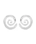 Серьги-Завитки Aura Ettika, silver - фото