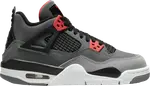 Кроссовки Air Jordan 4 Retro GS Infrared, серый - фото