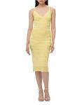 Платье «Рябина» Hervé Léger, желтый - фото 4