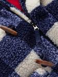 Детское пальто Borg Duffle Mini Boden, Navy Gingham - фото 4