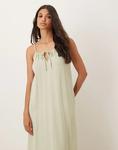 Платье макси из марли JDY цвета шалфея - фото 2