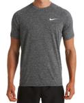 Мужской рашгард hydroguard dri-fit stretch upf 40+ heather rash guard Nike, черный - фото 2
