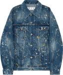 Куртка Off-White Paint Skate Denim Jacket 'Blue', синий - фото