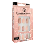 W7 Glamorous Nails Искусственные ногти с блестками, 24 шт./1 упаковка - фото