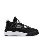 Кроссовки детские Jordan 4 Retro "White Thunder", черный/белый (Размер 28.5 RU) - фото 6