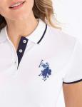 Футболка-поло U.S. Polo Assn. Multitonal Logo Solid, белый - фото 5