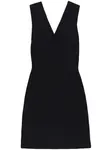 Платье мини с V-образным вырезом Rick Owens, черный - фото