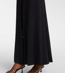 Платье макси Doppia со сборками Max Mara, Nero - фото 6