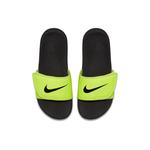 Тапочки k kawa adjust black/green Nike, зеленый - фото 3