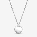 Колье Pandora Timeless Pavé Round, серебро - фото 3