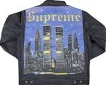 Куртка Supreme New York Painted Trucker Jacket 'Black', черный - фото 3