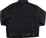 Куртка Supreme Frayed Logos Denim Trucker Jacket 'Black', черный - фото 3