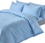 Постельное белье HOMESCAPES, синее, плотность 200, 260 х 220 см Homescapes - фото