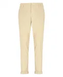Бежевые хлопковые брюки с карманами Dondup, бежевый - фото