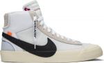 Лимитированные кроссовки Nike Off-White x Blazer Mid 'The Ten', белый - фото