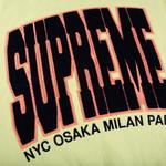 Толстовка Supreme Cities Arc Crewneck 'Pale Lime', желтый - фото 3