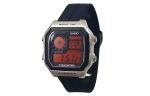 CASIO Часы Retrofit Series Quartz Movement Silicone Strap Watch Unisex Black Dial - фото 5
