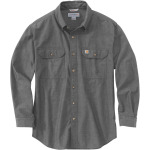 Рубашка Carhartt Loose Fit Midweight Chambray, темно-серый - фото