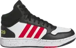 Кроссовки Adidas Hoops Mid J 'Black White Vivid Red', черный - фото 2
