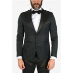 CC COLLECTION блейзер в мелкую клетку CERIMONIA REWARD Corneliani, черный - фото