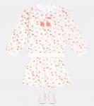 Хлопковые шорты с принтом Cornelia Bonpoint, Im Blanc Naturel - фото 2