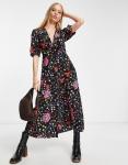 Платье миди с ярким абстрактным принтом ASOS DESIGN - фото