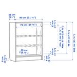 Книжный шкаф IKEA, 80x28x106 см, белый - фото 5