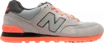 Кроссовки New Balance Ml574, серый/оранжевый - фото