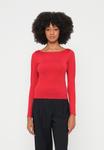 Топ Hollister Co. FLAT SLASH NECK, Red - фото