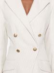 MITILIANE COUTURE пиджак в полоску, нейтральный цвет - фото 5