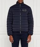 Пуховик мужской Ea7 стеганый короткий, синий - фото