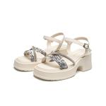 Сандалии женские Zhr, бежевый - фото 3