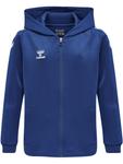 Свитер с капюшоном на молнии Hummel Athletic Zip-Up Hoodie, темно-синий - фото