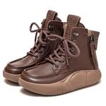 Женские Ботинки до Щиколотки Коричневый/Абрикосовый/Чёрный Jay - фото 5