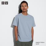 Футболка мужская Uniqlo U с круглым вырезом, синий - фото