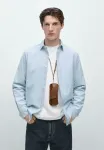 Рубашка стандартного кроя Massimo Dutti, Blue - фото