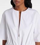 Многоярусное хлопковое мини-платье Alaïa, Blanc - фото 4