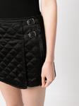 Стеганая мини-юбка с запахом Durazzi Milano, черный - фото 5