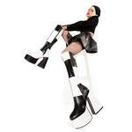 Сапоги до колена на платформе 'Runway' Lamoda, мультиколор - фото 3