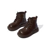 Детские кожаные ботинки для детей Snoffy, мокко - фото 3