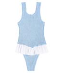 Купальник Denise с рюшами Hunza G Kids, Cornflower - фото