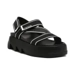 Сандалии с добавлением кожи Le Silla, черный - фото