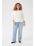 Свитер KAFFE curve, кремовый - фото 4