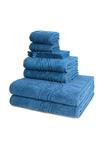 Набор полотенец Ross Cashmere Feeling, 8 штук, синий - фото